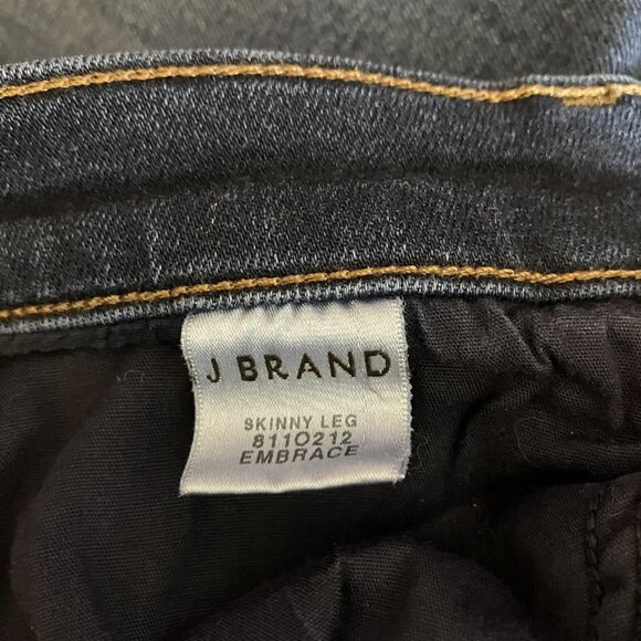 J Brand Womens Jeans Skinny Leg Size 27 Embrace Dark Wash Blue Mid Rise - Picture 5 of 6